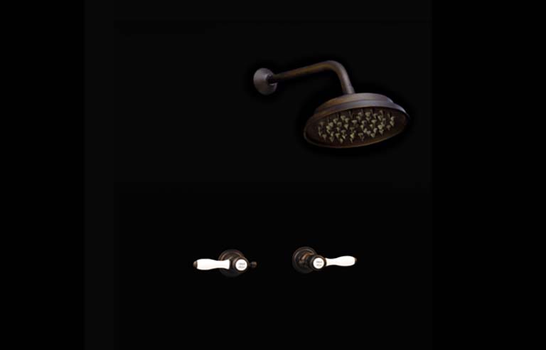 Ducha dos llaves y lluvia lever