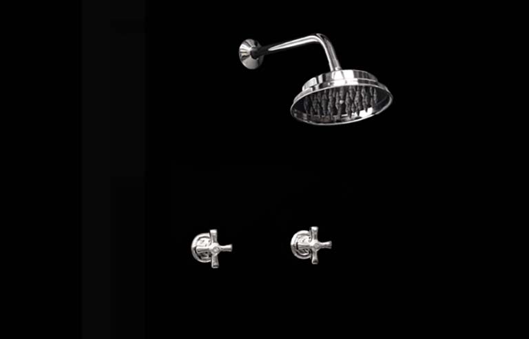 Ducha dos llaves y lluvia